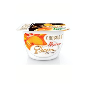 Десерт творожно-йогуртный с персиком «Слобода»