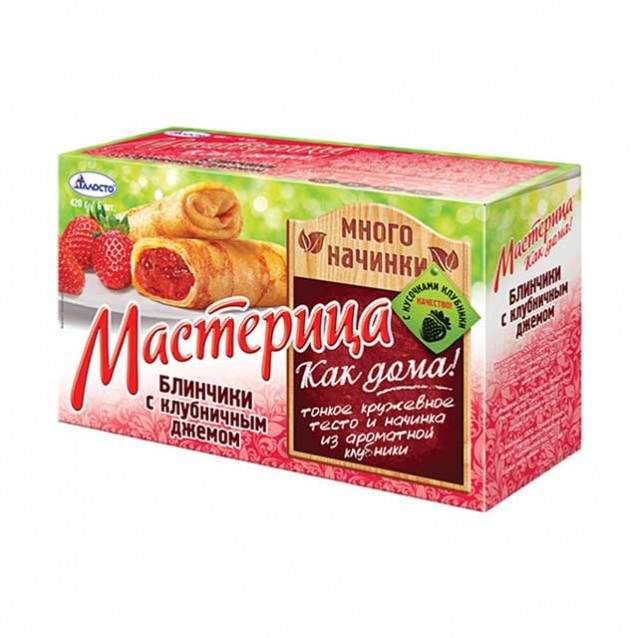 Блинчики “Мастерица” с клубничным джемом